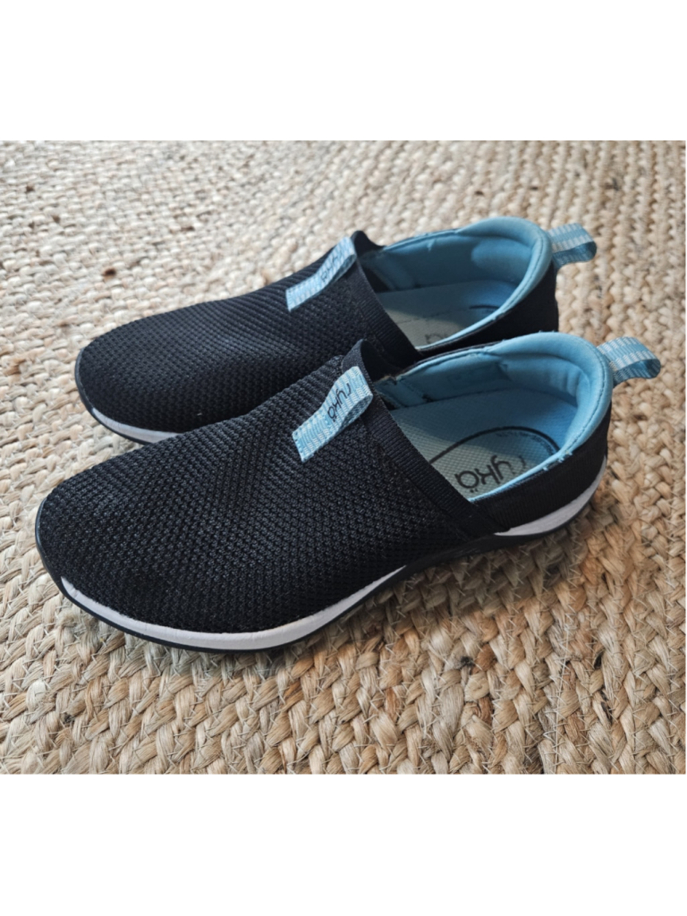 Ryka Trail Knit Slip-Ons Echo Ease Cool Tones Black 9 W